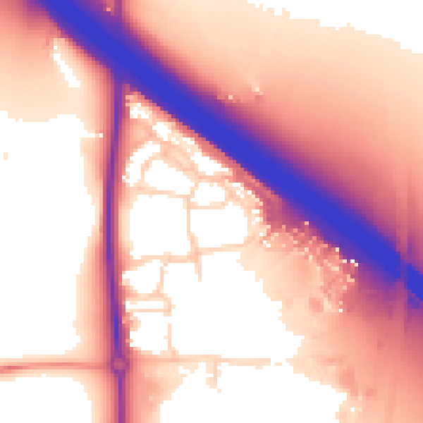 Daytime road noise heatmap for OX16 2DT