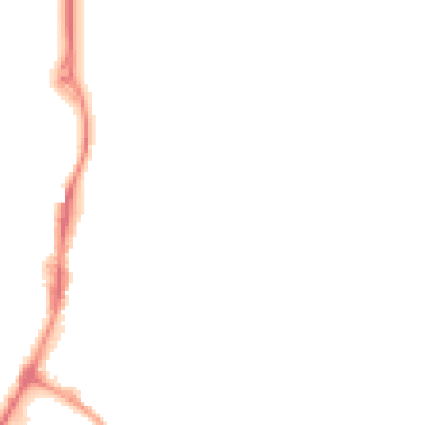 Night-time road noise heatmap for OX16 4RU