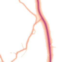 Daytime road noise heatmap for OX17 1ED