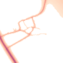 Daytime road noise heatmap for OX17 1JB