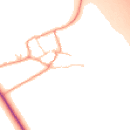 Daytime road noise heatmap for OX17 1JD