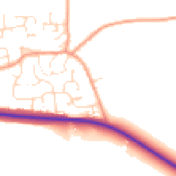 Daytime road noise heatmap for OX17 2QA