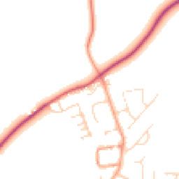 Daytime road noise heatmap for OX17 2ST