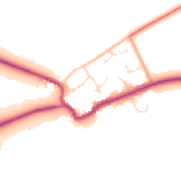 Daytime road noise heatmap for OX17 3BS