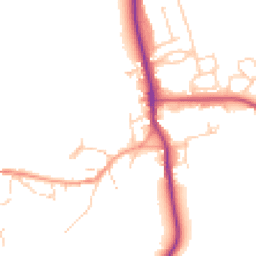 Daytime road noise heatmap for OX17 3NB