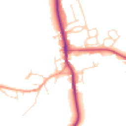 Daytime road noise heatmap for OX17 3PD