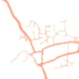 Daytime road noise heatmap for OX17 3QS
