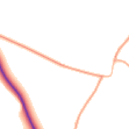 Daytime road noise heatmap for OX20 1AS