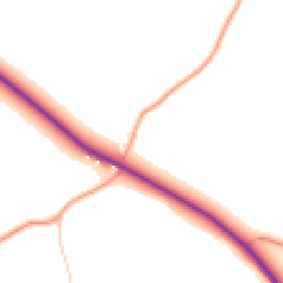 Daytime road noise heatmap for OX20 1DB