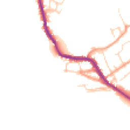 Daytime road noise heatmap for OX20 1SR