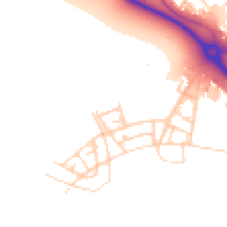 Daytime road noise heatmap for OX25 2BN