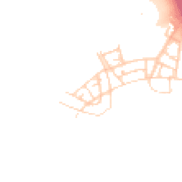 Daytime road noise heatmap for OX25 2BZ