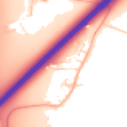 Daytime road noise heatmap for OX25 2PD