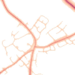 Daytime road noise heatmap for OX25 2SJ