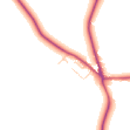 Daytime road noise heatmap for OX25 4AF