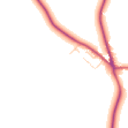 Daytime road noise heatmap for OX25 4JE