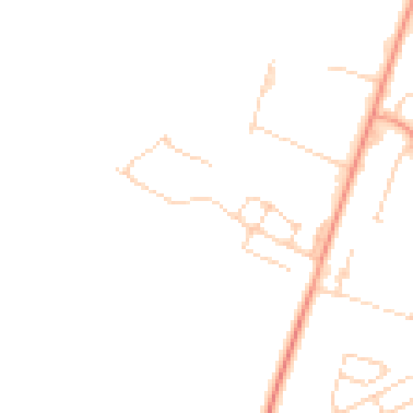 Daytime road noise heatmap for OX29 0AF