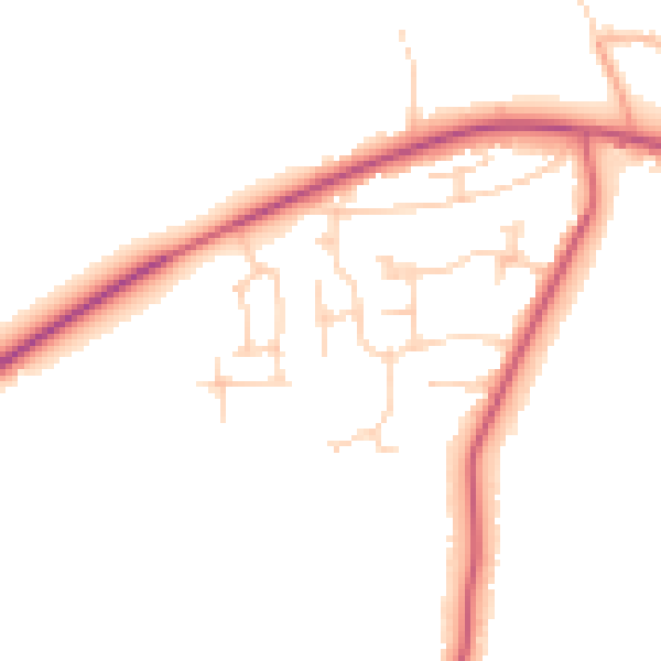 Daytime road noise heatmap for OX29 0SA