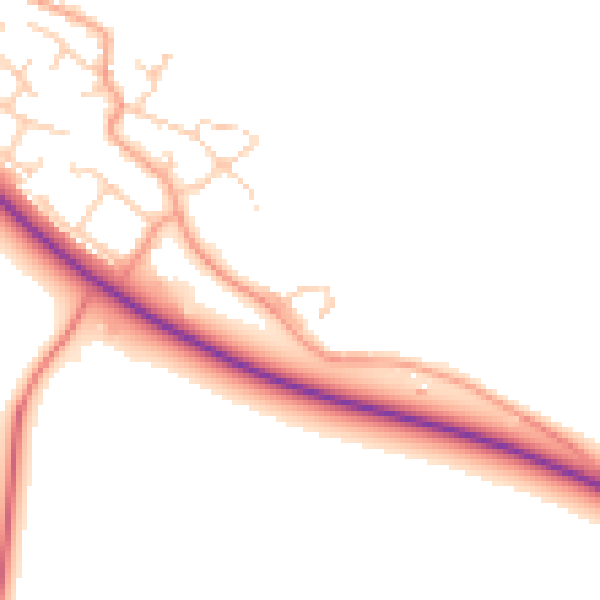 Daytime road noise heatmap for OX29 7AY