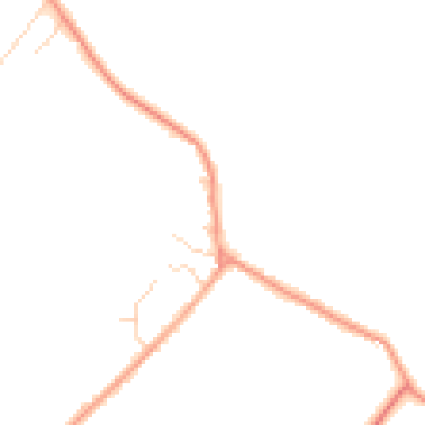 Daytime road noise heatmap for OX29 7SG