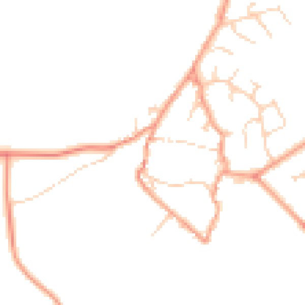 Daytime road noise heatmap for OX29 8PH