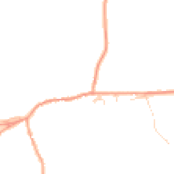 Daytime road noise heatmap for OX29 9QW