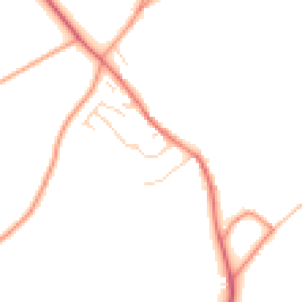 Daytime road noise heatmap for OX29 9UA
