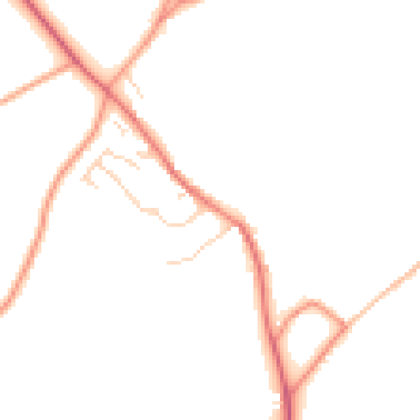 Daytime road noise heatmap for OX29 9UB