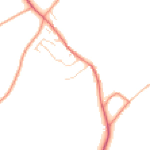 Daytime road noise heatmap for OX29 9UD