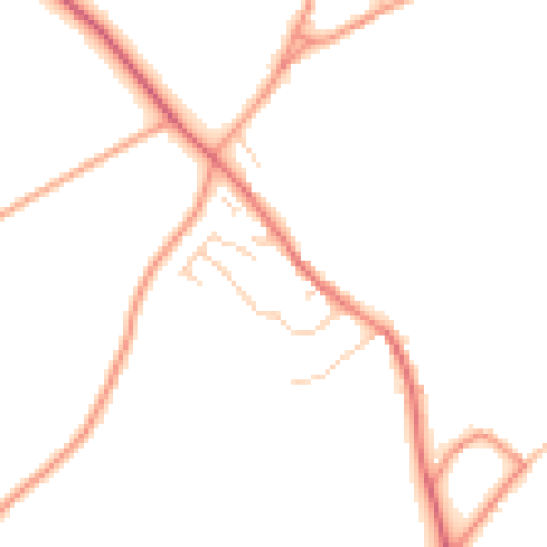 Daytime road noise heatmap for OX29 9UL