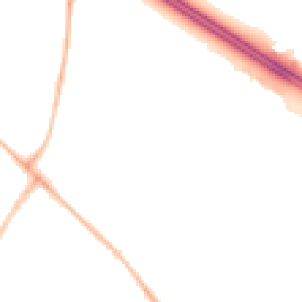 Night-time road noise heatmap for OX3 0AX