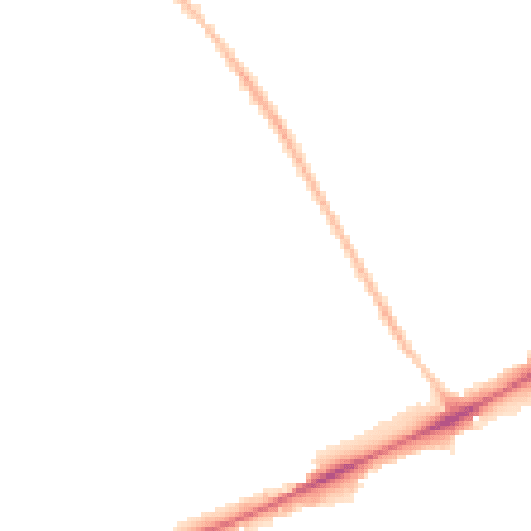 Night-time road noise heatmap for OX3 0BZ