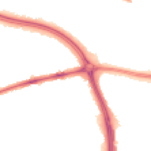 Night-time road noise heatmap for OX3 8AR