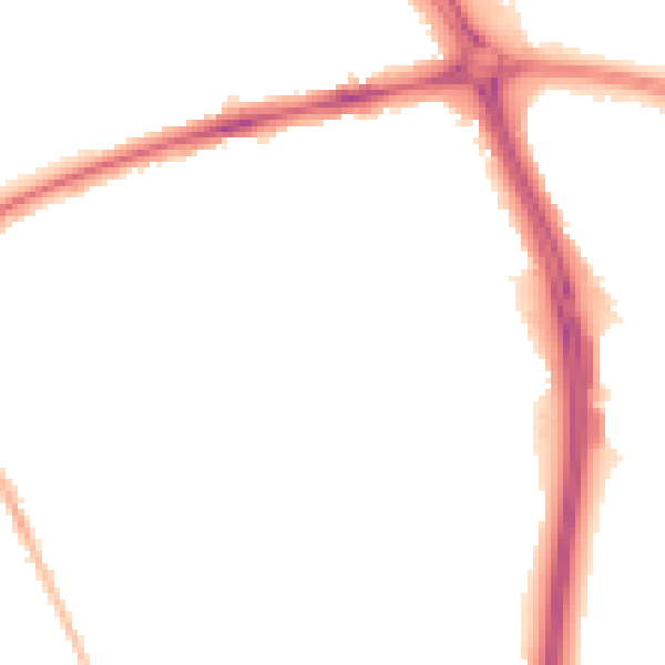 Night-time road noise heatmap for OX3 8JS