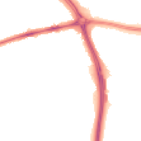 Night-time road noise heatmap for OX3 8LR