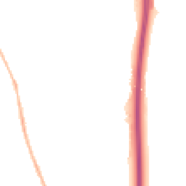 Night-time road noise heatmap for OX3 8QL