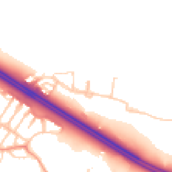 Daytime road noise heatmap for OX3 9GF