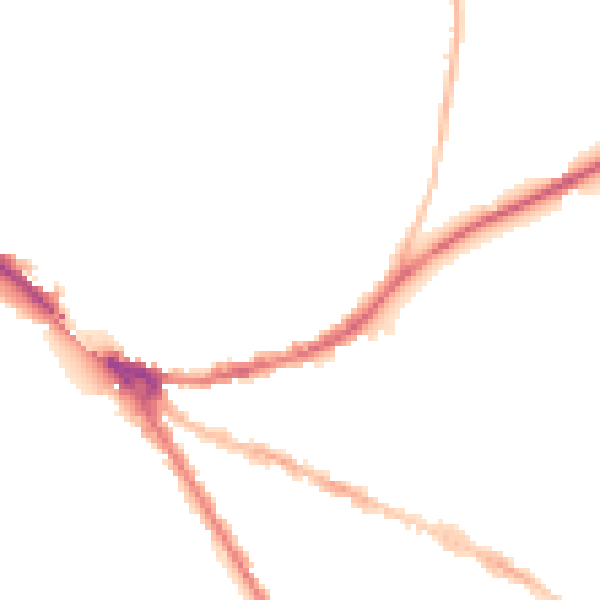 Night-time road noise heatmap for OX4 1AY