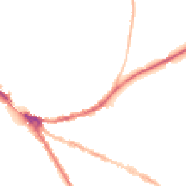 Night-time road noise heatmap for OX4 1BA