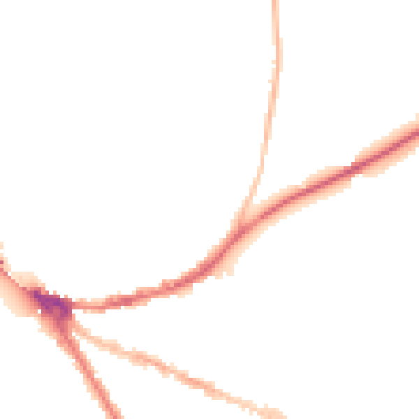 Night-time road noise heatmap for OX4 1BG