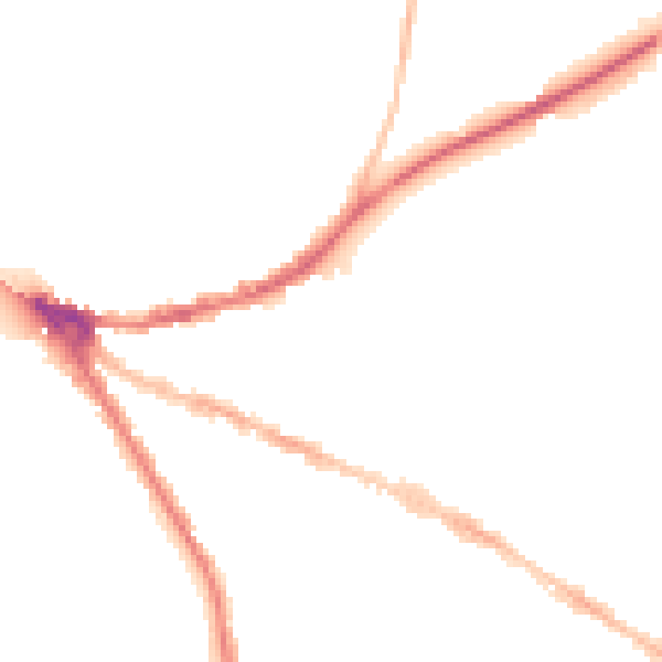Night-time road noise heatmap for OX4 1BZ