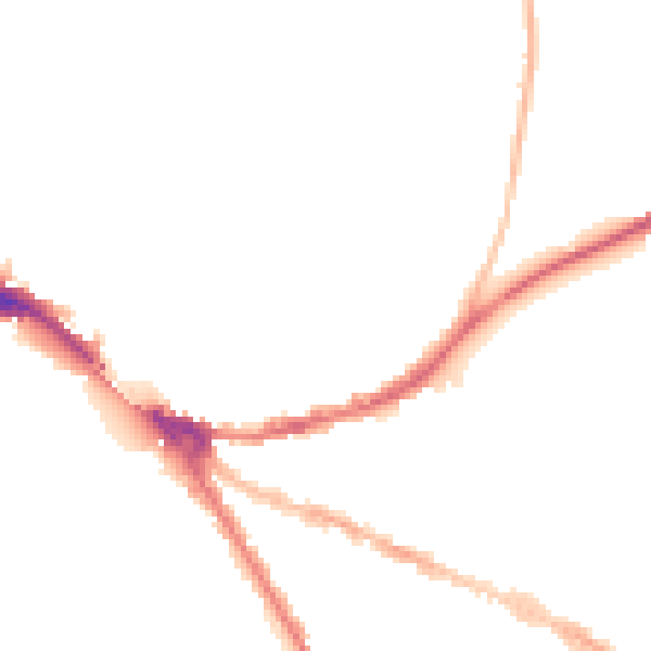 Night-time road noise heatmap for OX4 1DT