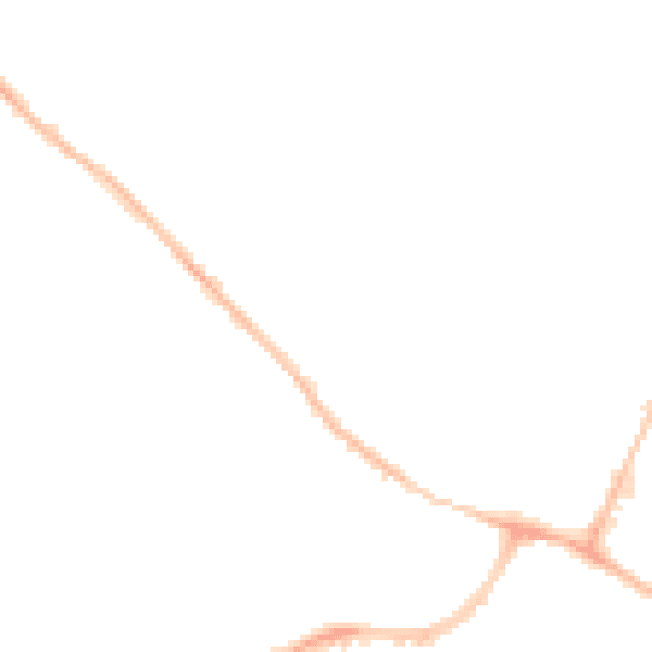 Night-time road noise heatmap for OX4 2GG