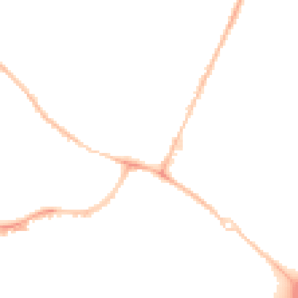 Night-time road noise heatmap for OX4 2UN