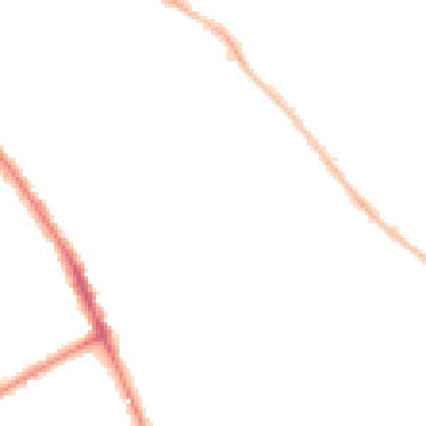 Night-time road noise heatmap for OX4 3BG