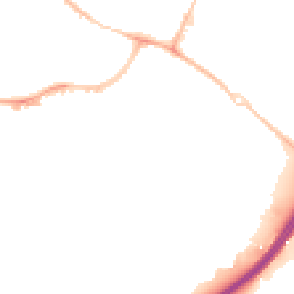 Night-time road noise heatmap for OX4 3HW