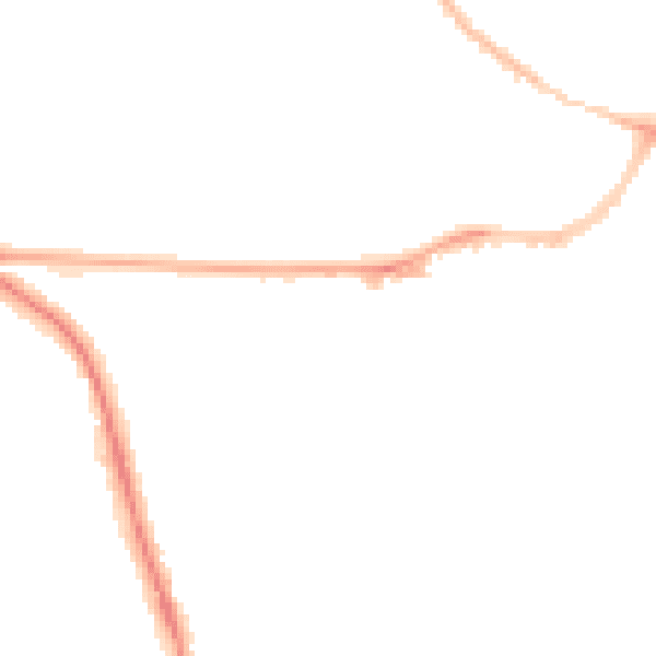 Night-time road noise heatmap for OX4 3NE