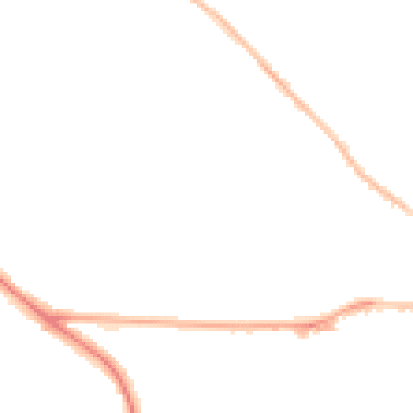 Night-time road noise heatmap for OX4 3NP