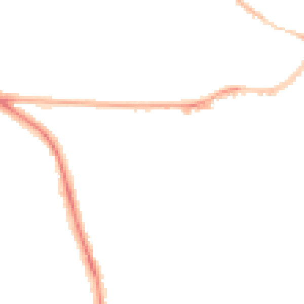 Night-time road noise heatmap for OX4 3SG