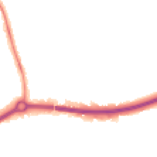 Night-time road noise heatmap for OX4 3UD